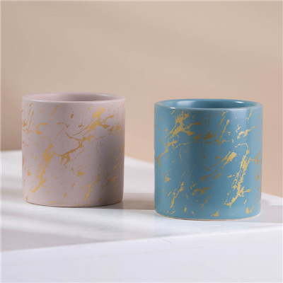 Ceramic marble effect empty candle jar (5)