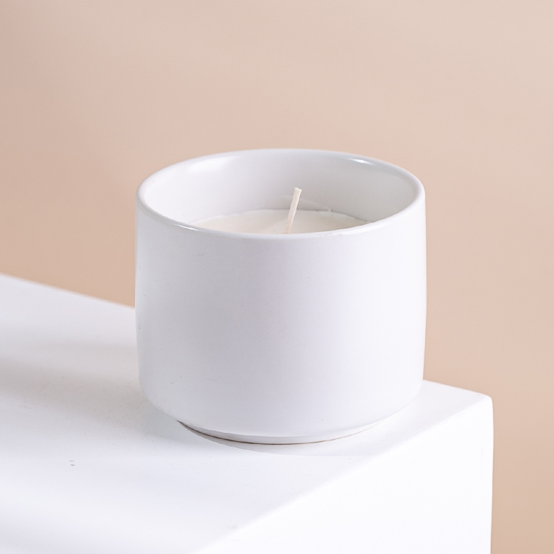 The custom unique luxury matte white candle jar (6)