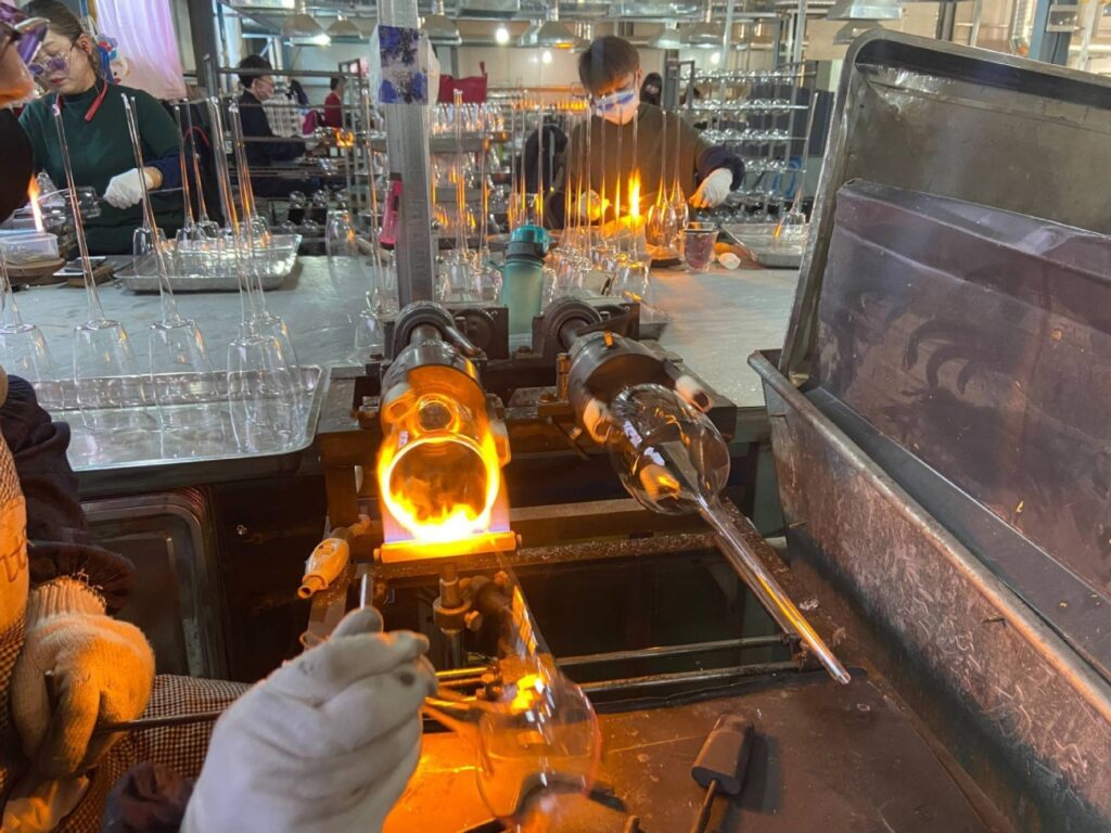 Hand Blown Glass Candle Vessel Shaping Process